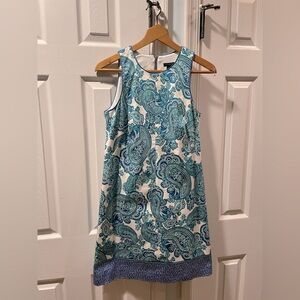 Anne Taylor Blue Paisley Dress; NWT; size 2